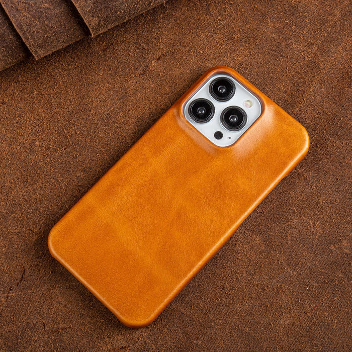 Hoesje in leerlook voor iPhone 13 tot 16