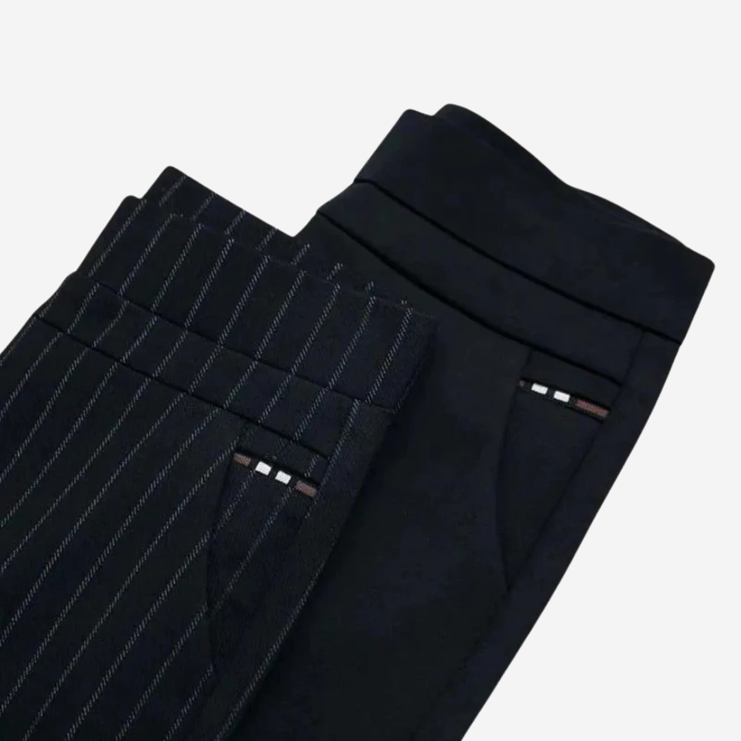 Yara – Straight-Leg Broek met Hoge Taille Dames