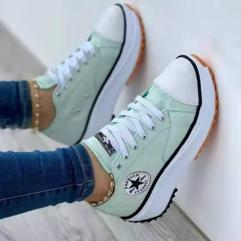 Sneakers met schokabsorberende zool