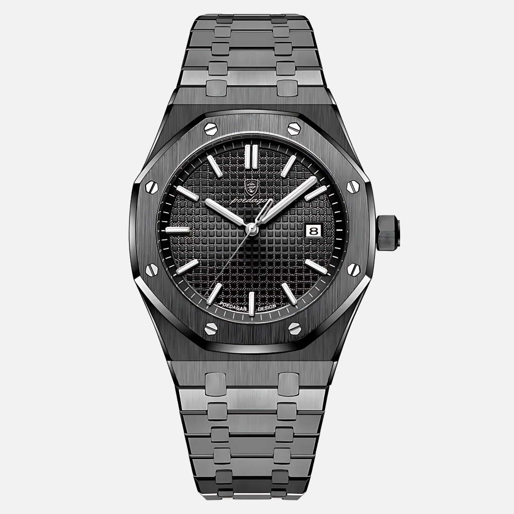 Elegant herenhorloge van roestvrij staal