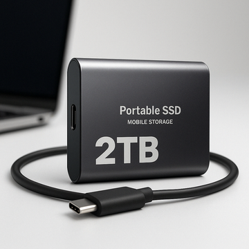 DataSprint Extern SSD 2TB – Snabb USB-C lagring upp till 1050 MB/s
