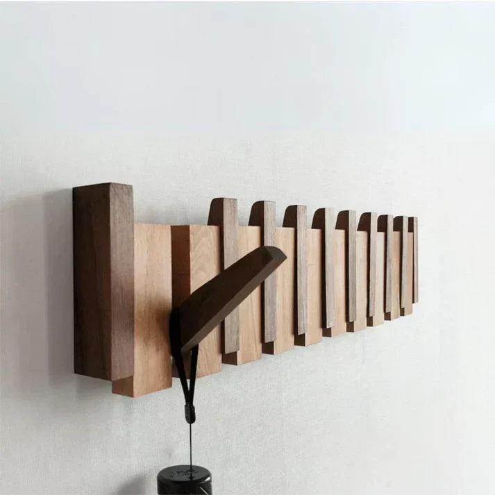 Piano massief houten kapstok | Elegante wandhaken