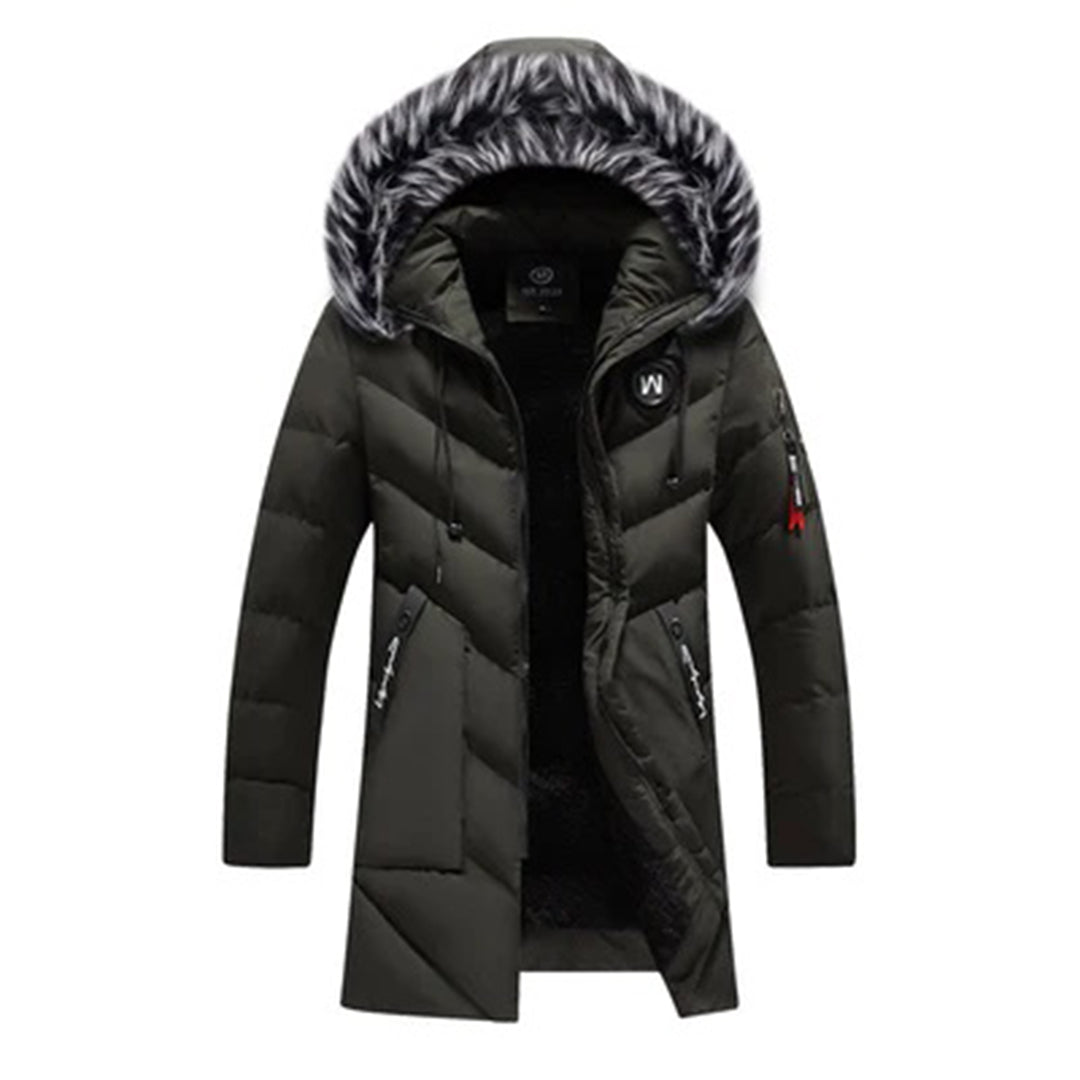 Unisex gewatteerde parka met capuchon