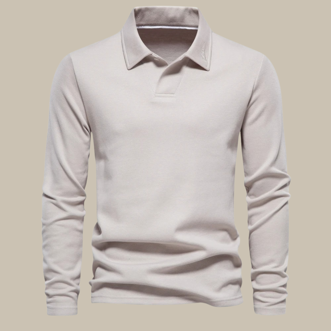 Stijlvolle Longsleeve Polo voor Heren