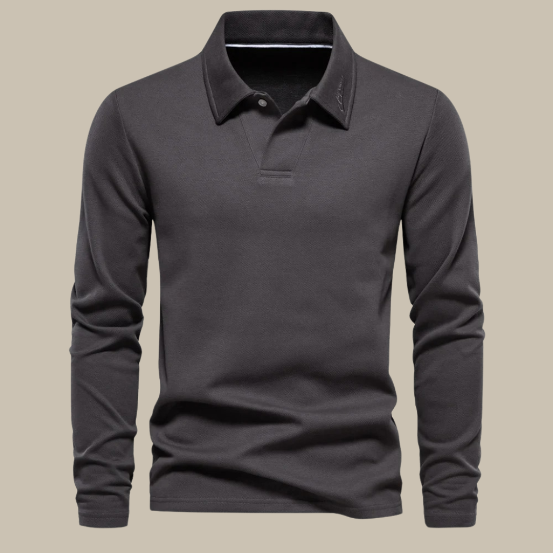 Stijlvolle Longsleeve Polo voor Heren