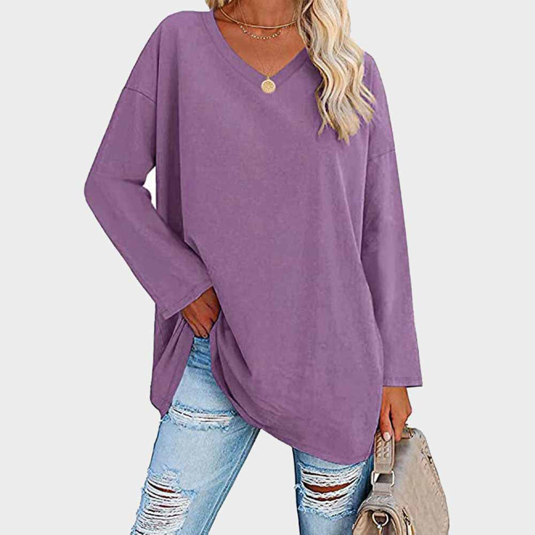 Aiah – elegante Top met lange Mouwen