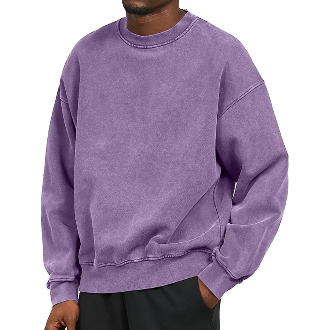 Comfortabele Washed Heren Sweater - Fours