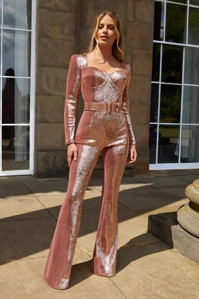 Marissa Pailletten Jumpsuit