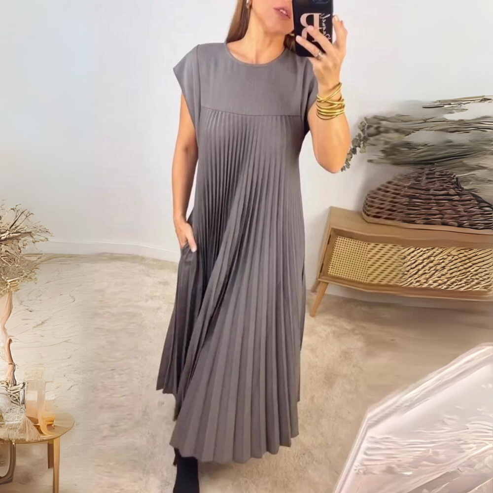 Luchtige Zomerse Maxi Jurk met Losse Pasvorm