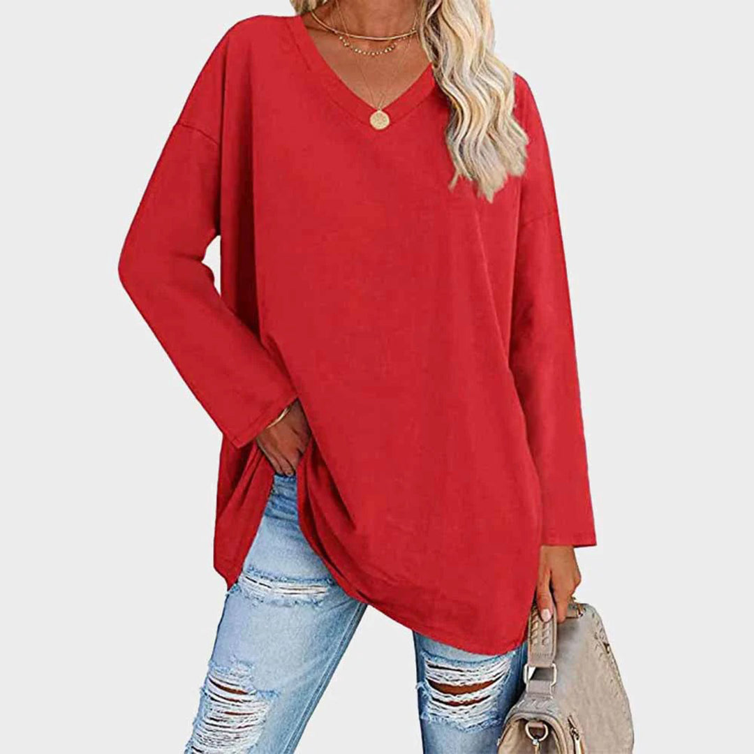 Aiah – elegante Top met lange Mouwen