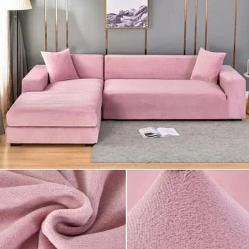 Elastische velours bankhoes met antislip