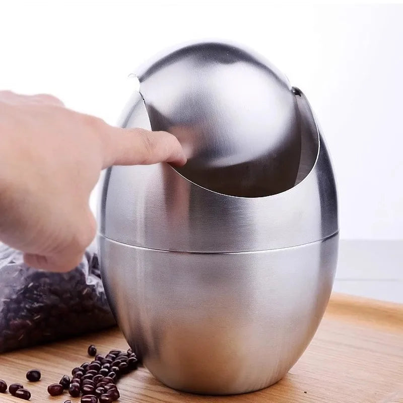 LuxBin Mini Prullenbak van roestvrij staal