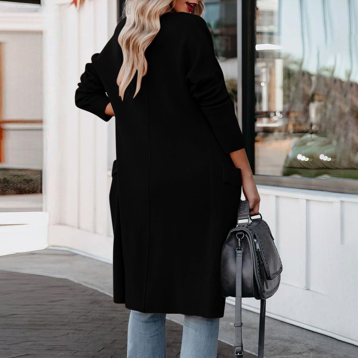 Caty - stijlvolle lange Cardigan Voor Dames