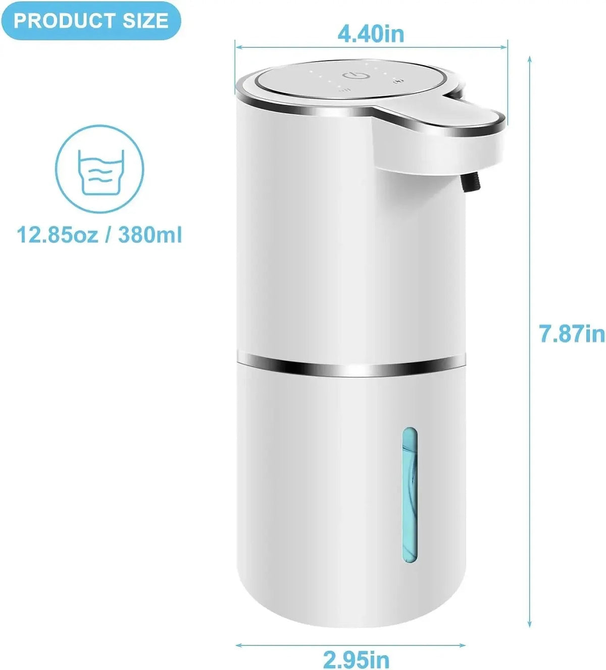PureSoap Automatische Sensor Zeepdispenser | Hygiënisch en Handig voor Keuken Of Badkamer