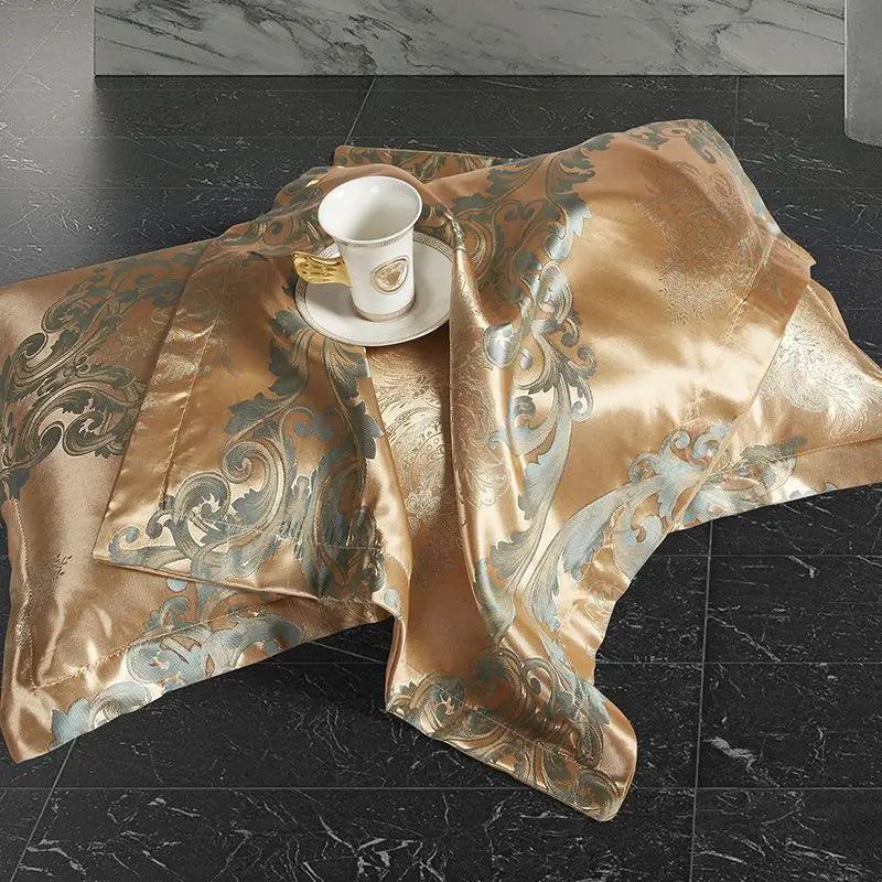 SatinDeluxe - Luxe Jacquard Dekbedovertrek voor Optimaal Comfort