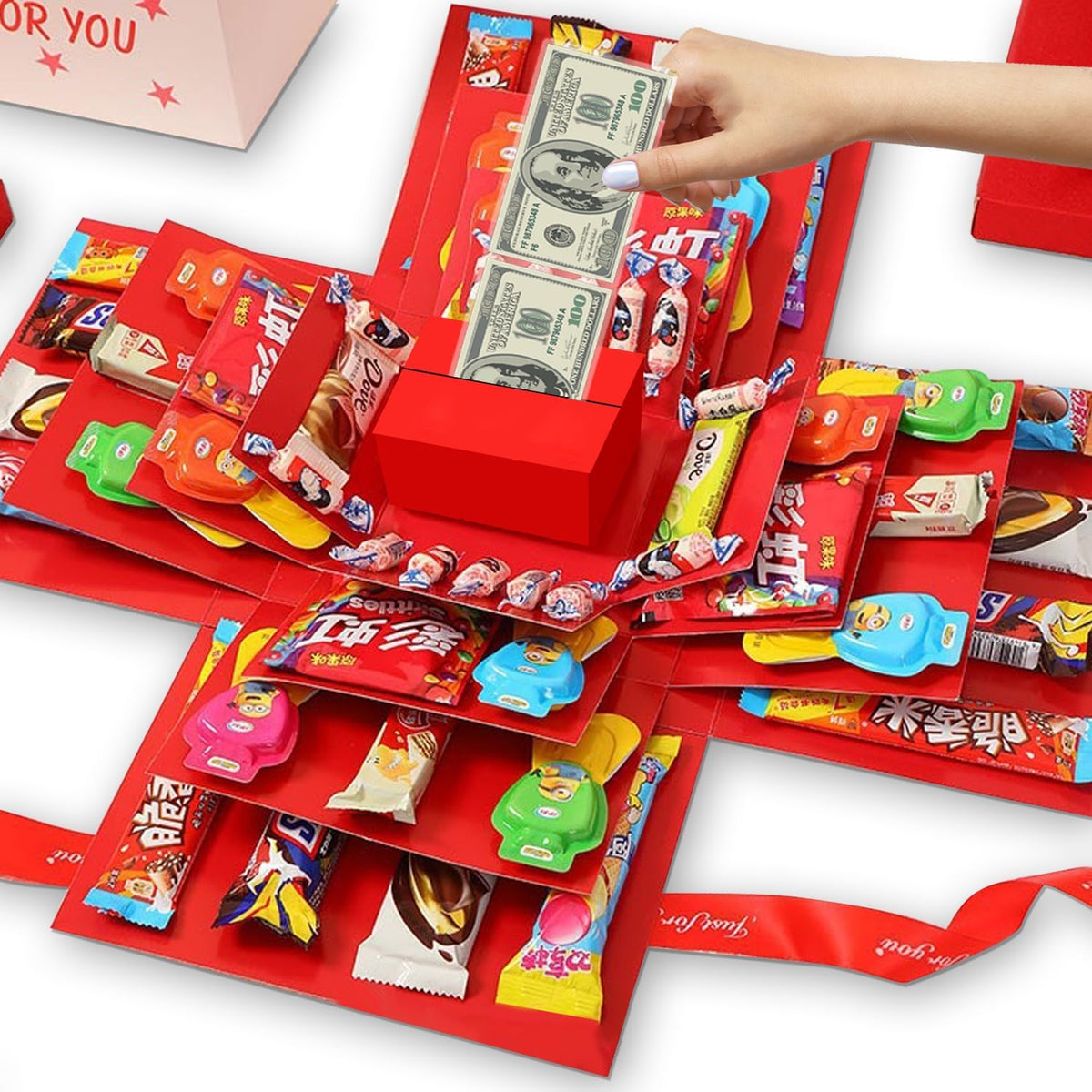 Explosiedoos voor cadeaus en herinneringen