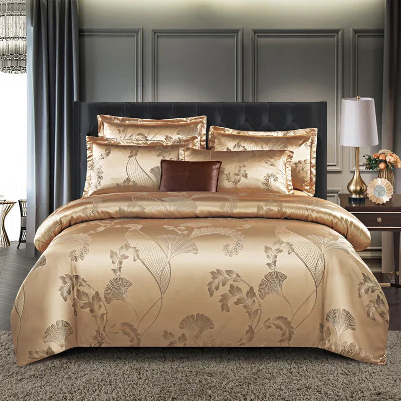 SatinDeluxe - Luxe Jacquard Dekbedovertrek voor Optimaal Comfort