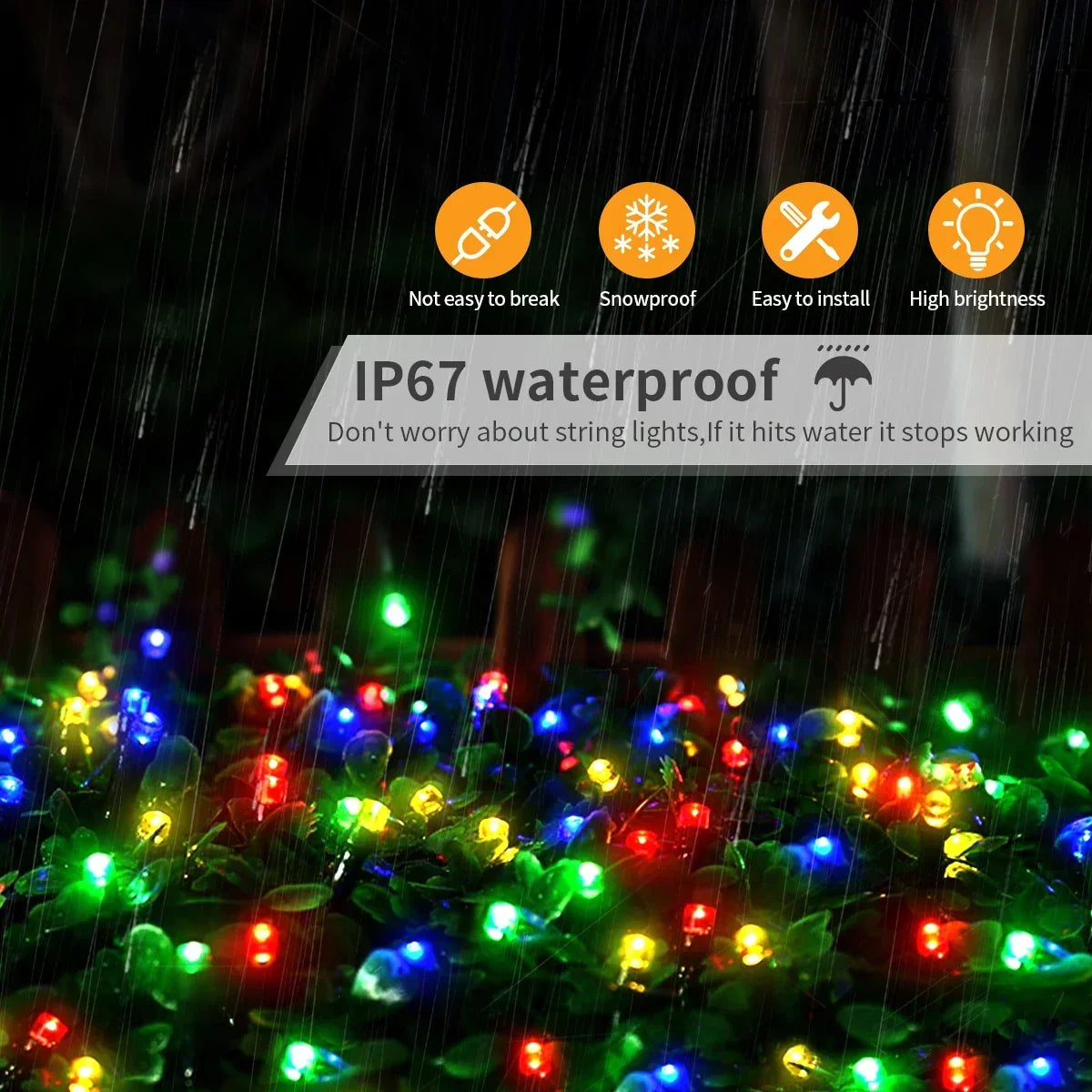 LuminaraX | LED-lichtsnoer buiten 24V | 8 lichtmodi | Waterdicht IP65 | 10–100 m | Voor tuin, huis en kerstversiering