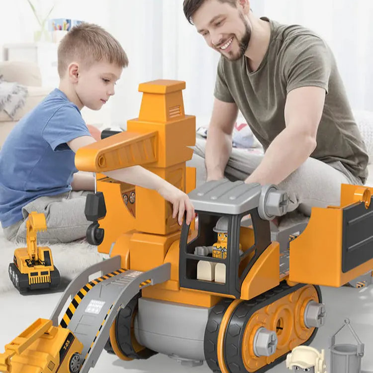 Speelgoedgereedschapsset van kunststof met boormachine