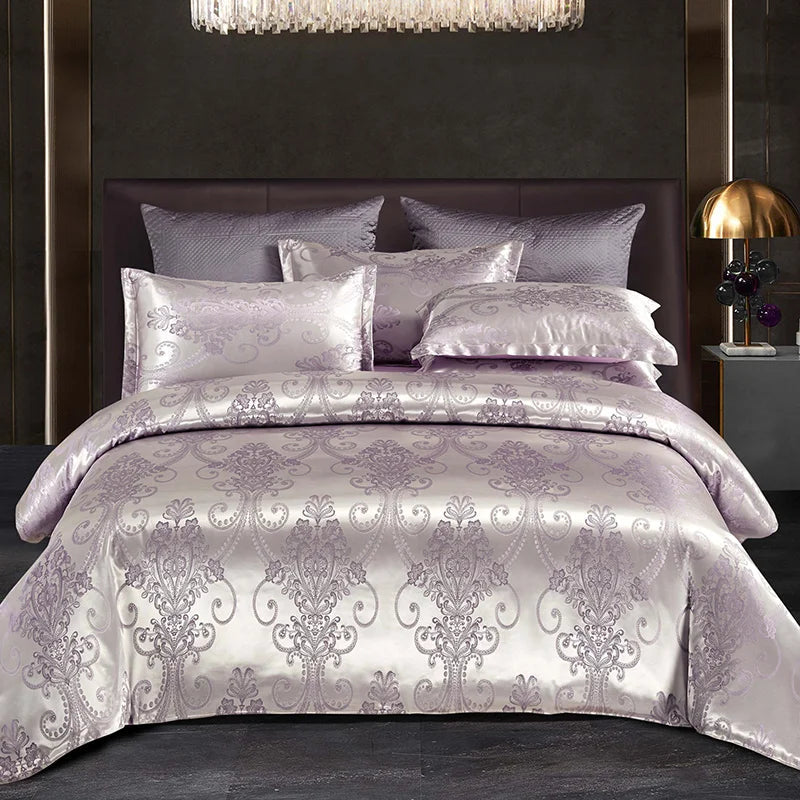 SatinDeluxe - Luxe Jacquard Dekbedovertrek voor Optimaal Comfort