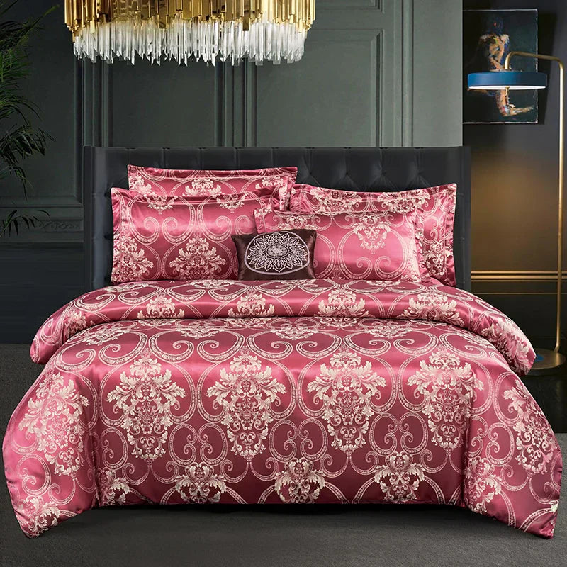 SatinDeluxe - Luxe Jacquard Dekbedovertrek voor Optimaal Comfort