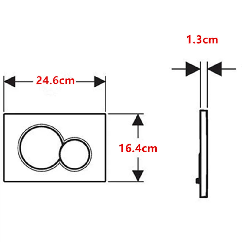 Dubbele spoelknop | Voor Geberit Sigma UP300/UP320/UP720 | Goud