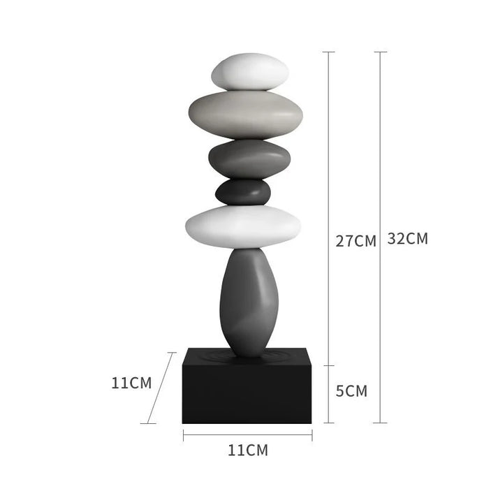 StoneBalance - Moderne Stabiele Stenen Sculptuur