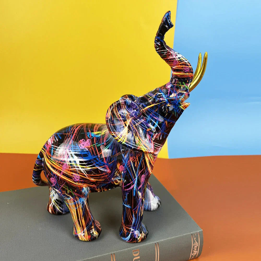 ArtAnimal - Unieke Abstracte Olifant Sculptuur voor stijlvolle Decoratie