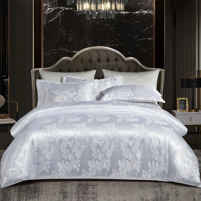 SatinDeluxe - Luxe Jacquard Dekbedovertrek voor Optimaal Comfort