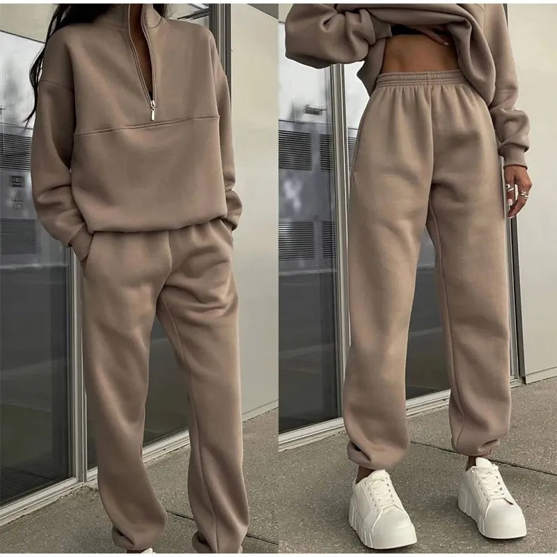 Tweedelige set met sweater en broek voor dames