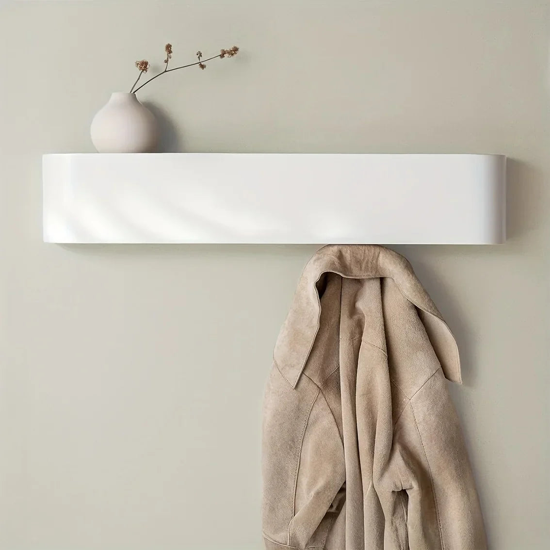 NordicHide Rack Wandkapstok met plank & verborgen haken