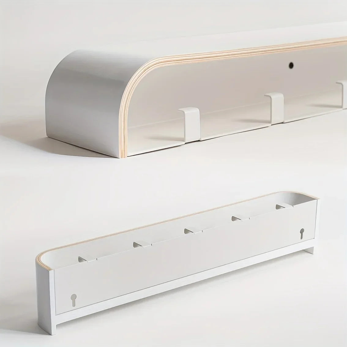 NordicHide Rack Wandkapstok met plank & verborgen haken