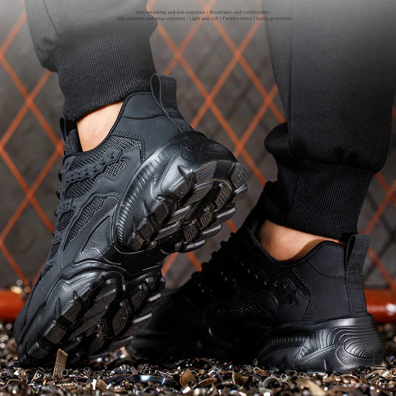 Werkschoenen Voor Heren Met Stalen Neus - Veiligheidsschoenen Met Stalen Neus - SafeWork