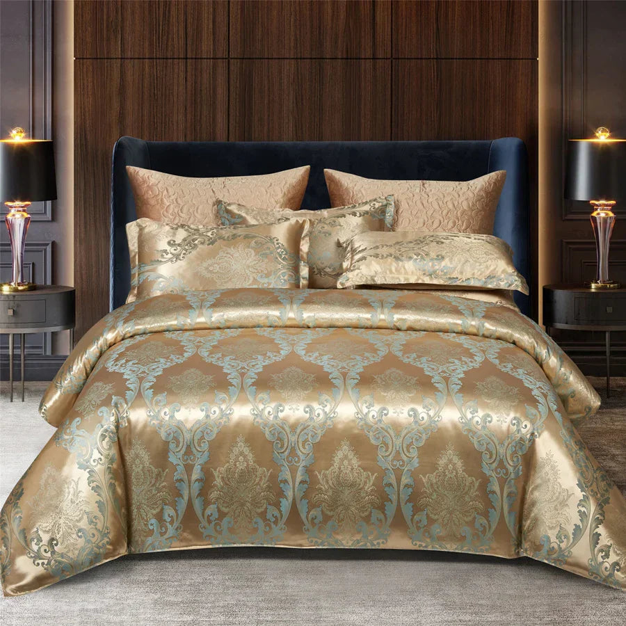 SatinDeluxe - Luxe Jacquard Dekbedovertrek voor Optimaal Comfort