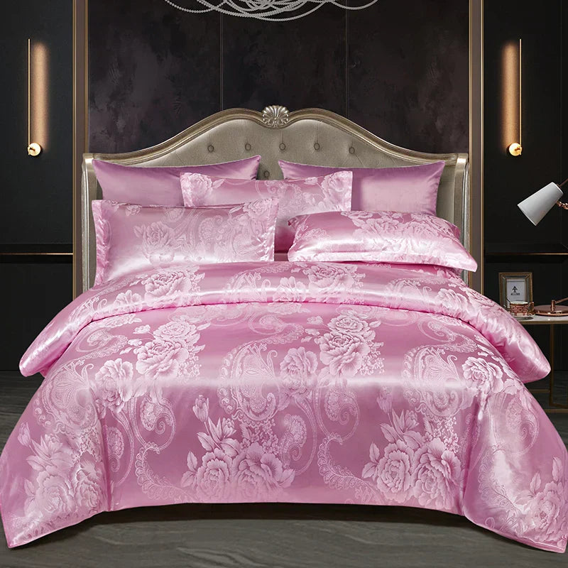 SatinDeluxe - Luxe Jacquard Dekbedovertrek voor Optimaal Comfort