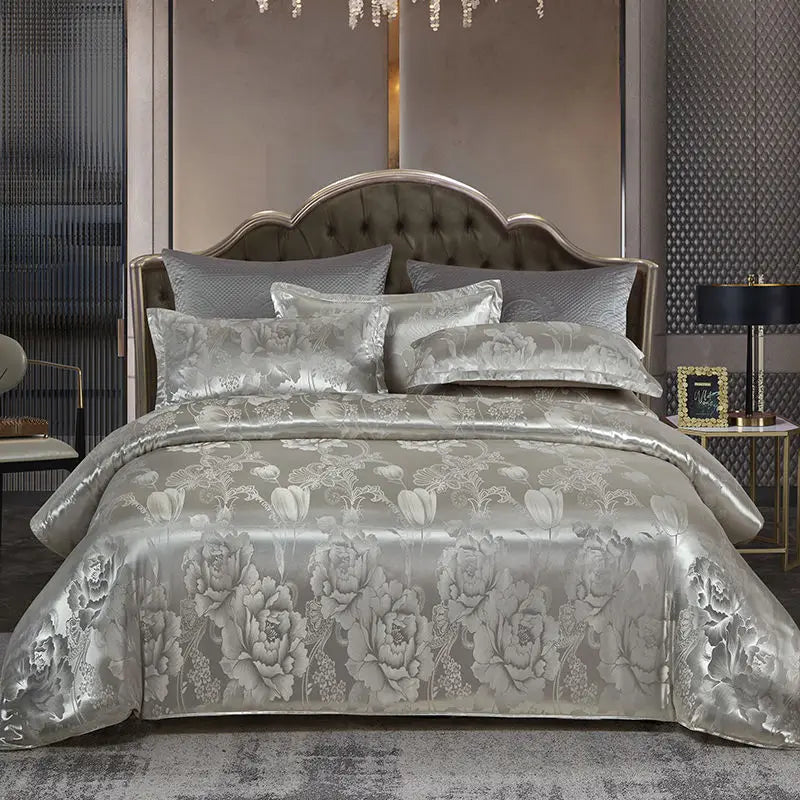 SatinDeluxe - Luxe Jacquard Dekbedovertrek voor Optimaal Comfort