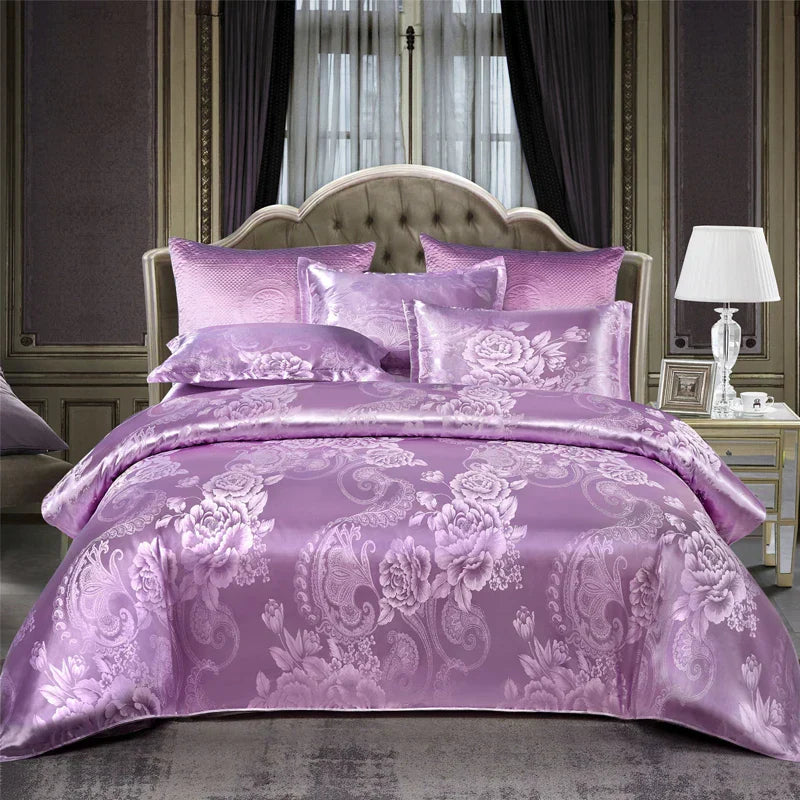SatinDeluxe - Luxe Jacquard Dekbedovertrek voor Optimaal Comfort