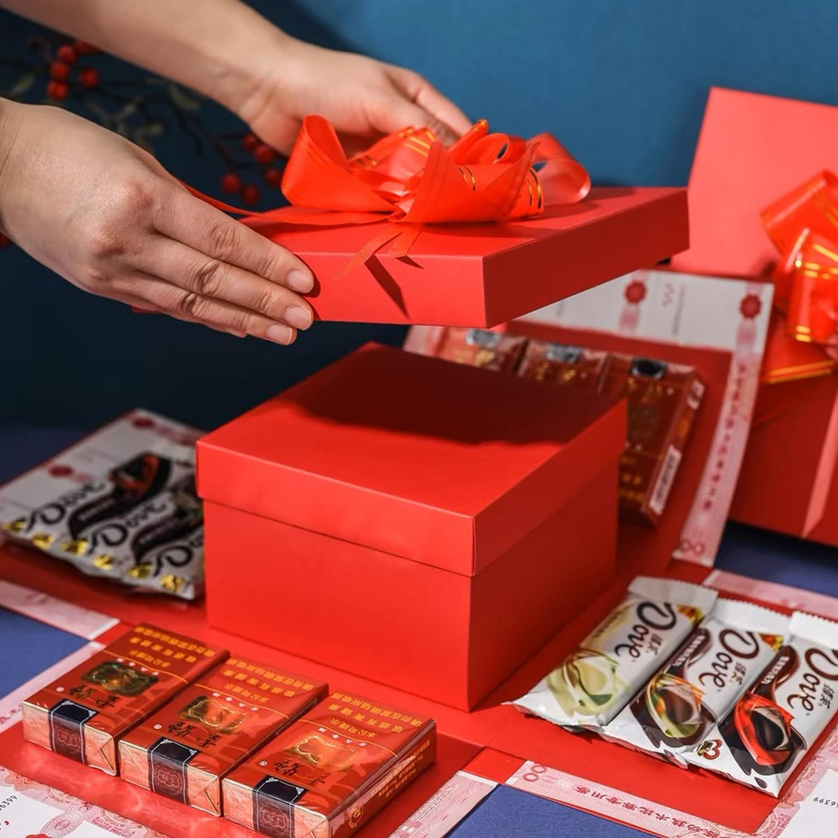 Explosiedoos voor cadeaus en herinneringen