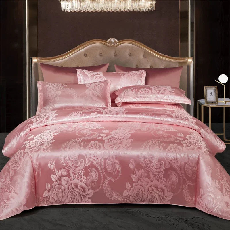 SatinDeluxe - Luxe Jacquard Dekbedovertrek voor Optimaal Comfort