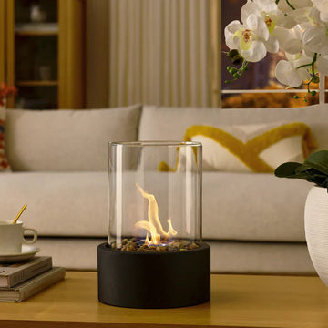 Draagbare lamp met vlameffect