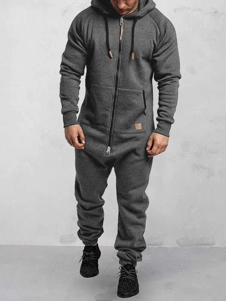 Heren Fleece Joggingpak Met Capuchon - Giovanni