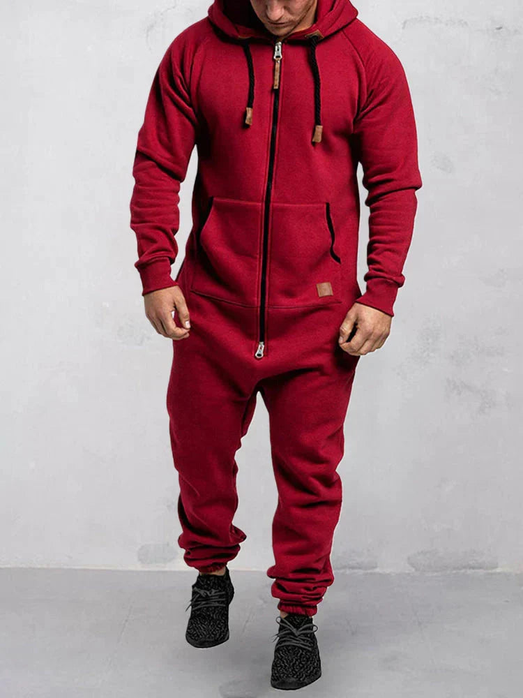 Heren Fleece Joggingpak Met Capuchon - Giovanni