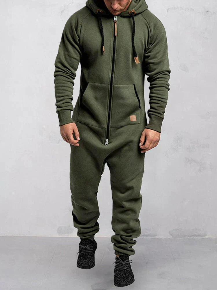 Heren Fleece Joggingpak Met Capuchon - Giovanni