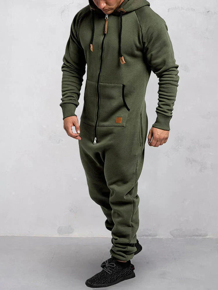Heren Fleece Joggingpak Met Capuchon - Giovanni