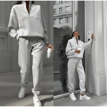 Tweedelige set met sweater en broek voor dames