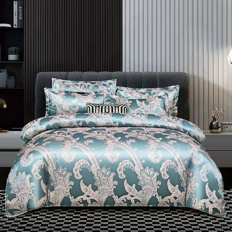 SatinDeluxe - Luxe Jacquard Dekbedovertrek voor Optimaal Comfort