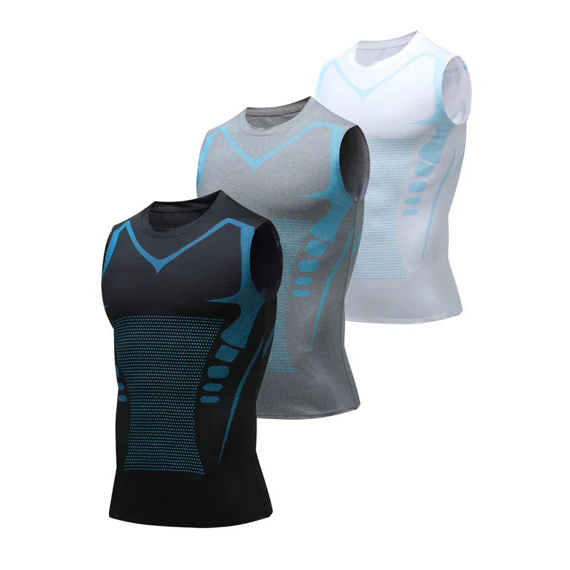Compressie Sportshirt voor Heren met Slanke Pasvorm