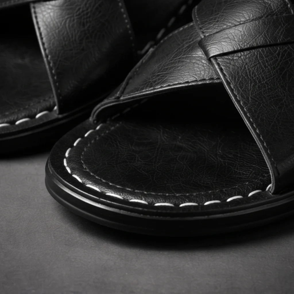 Herensandalen | Gekruiste bandjes & comfortabel instappen