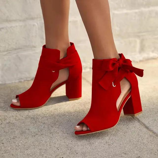 Sexy High Heels Sandalen met Strikdetail