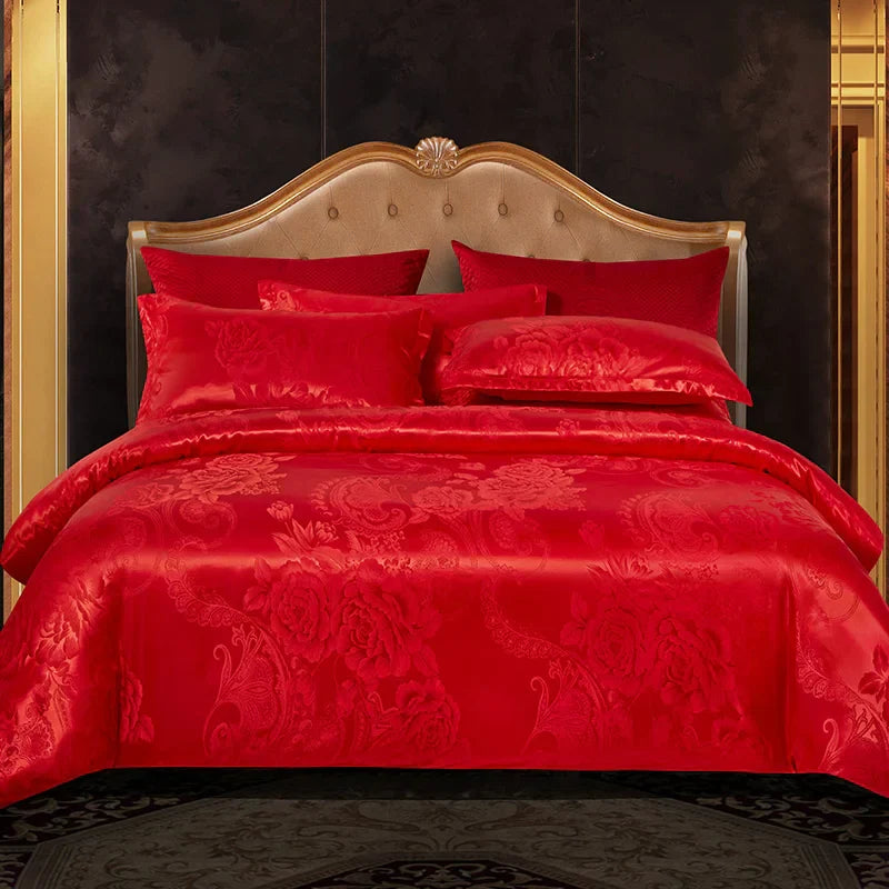 SatinDeluxe - Luxe Jacquard Dekbedovertrek voor Optimaal Comfort